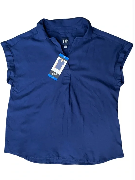 NWT GAP Versatile Top with Dolman Sleeves Blue Size Large - Picture 4 of 9